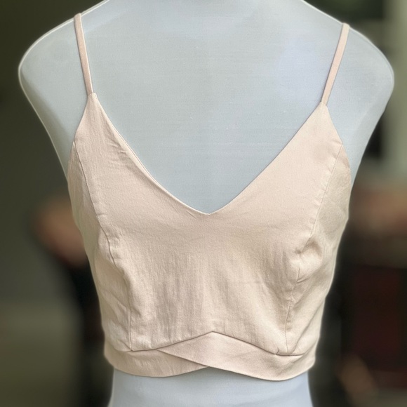 Charlotte Russe Tops - Charlotte Russe Pink Rose Medium Med M  Spaghetti Strap Crop Top Bra